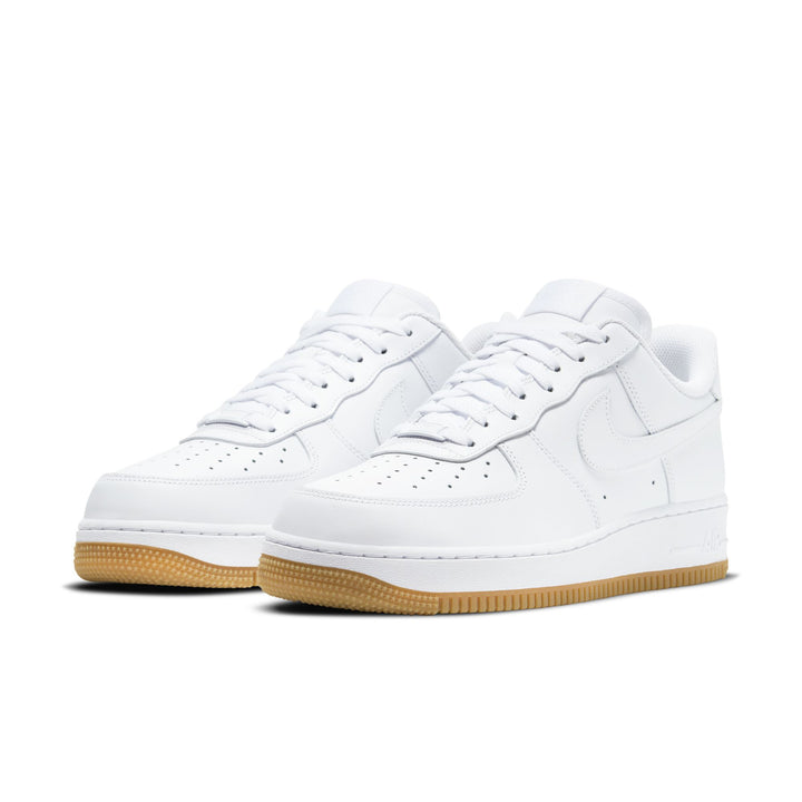 Nike Air Force 1 ’07 “White/White-Gum Light Brown” (DJ2739-100)