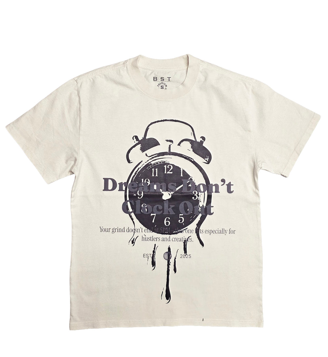 BTS “Dreams Don’t Clock Out” T-Shirt - Bone