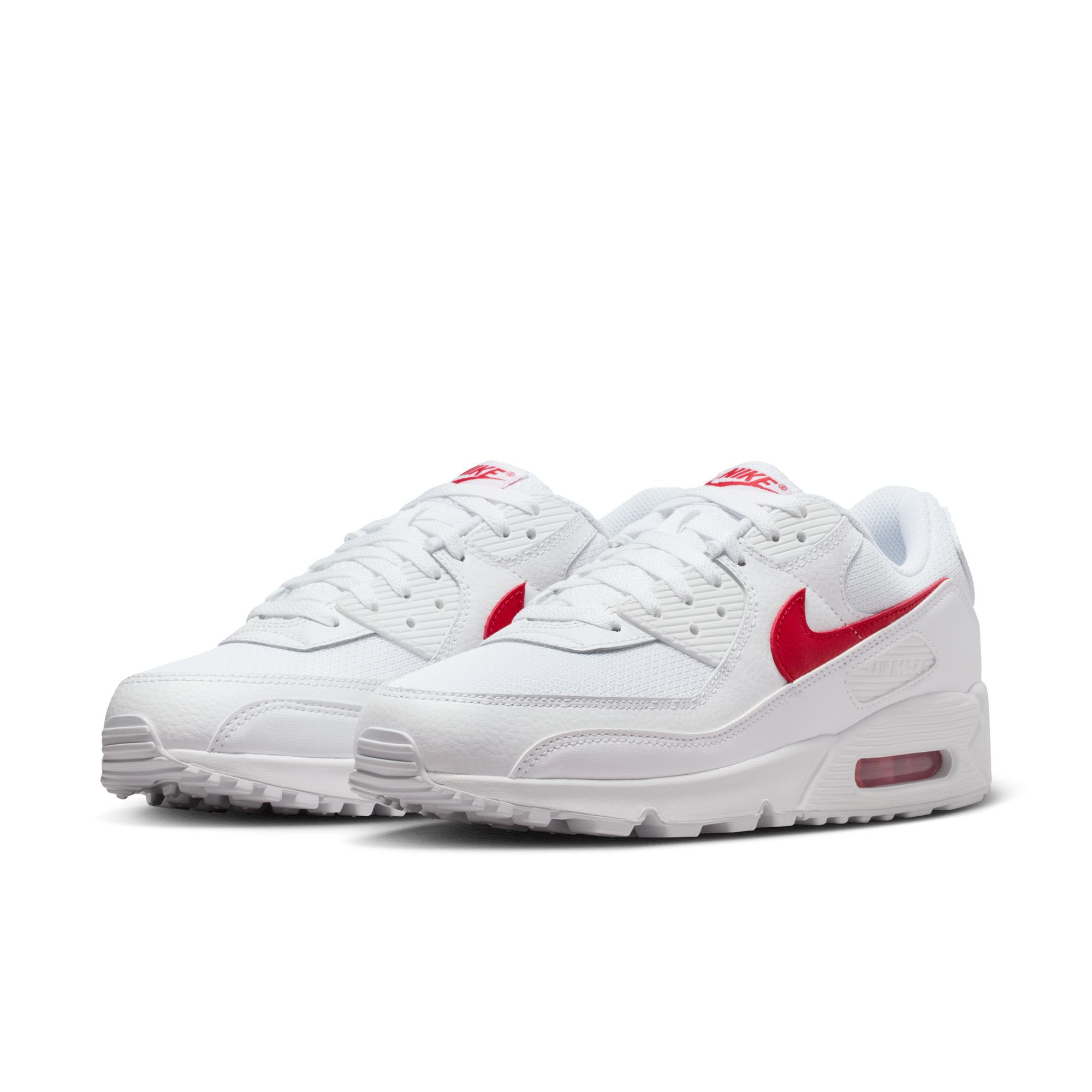 Nike Air Max 90 Men’s Shoes “White/University Red” (DM0029-120)
