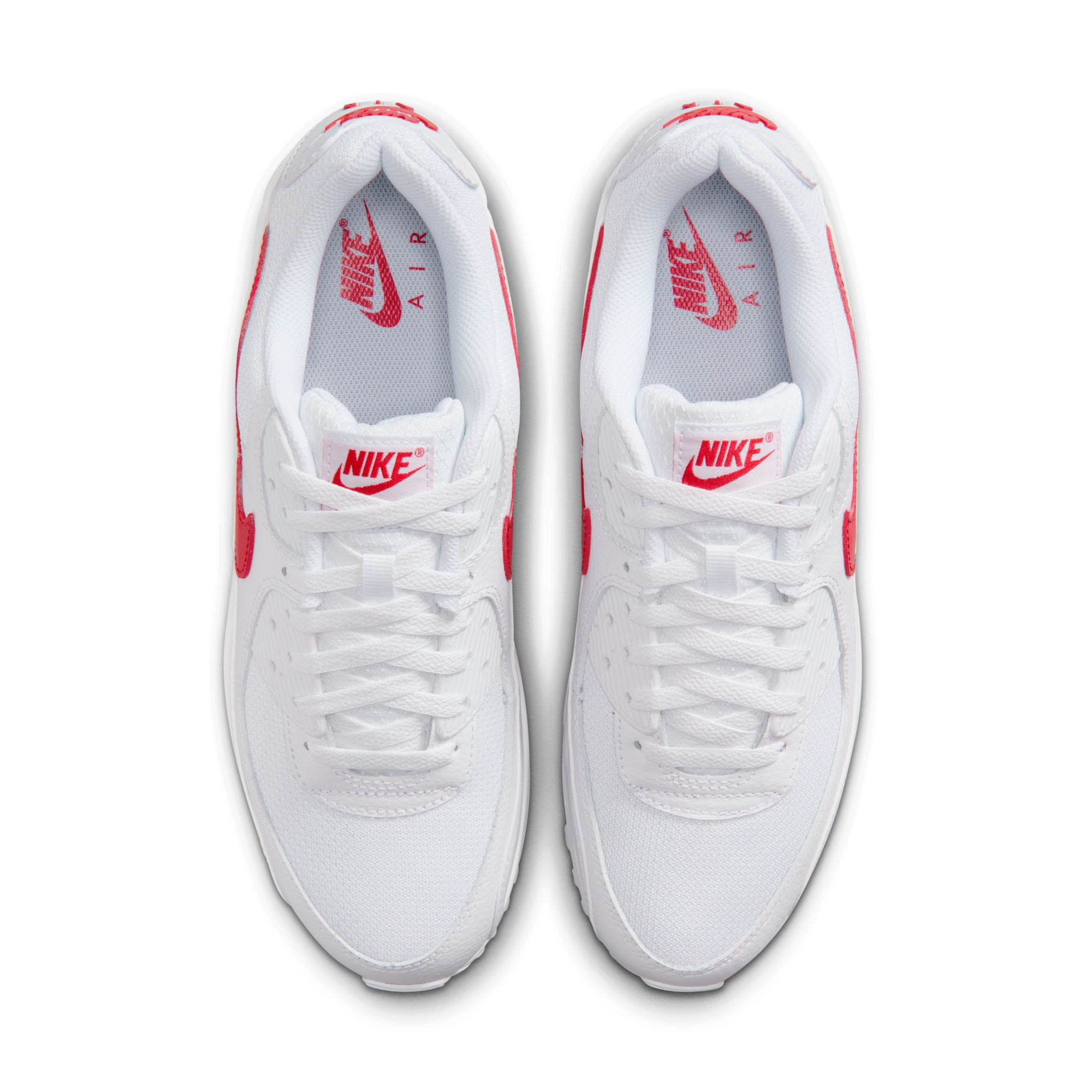 Nike Air Max 90 Men’s Shoes “White/University Red” (DM0029-120)