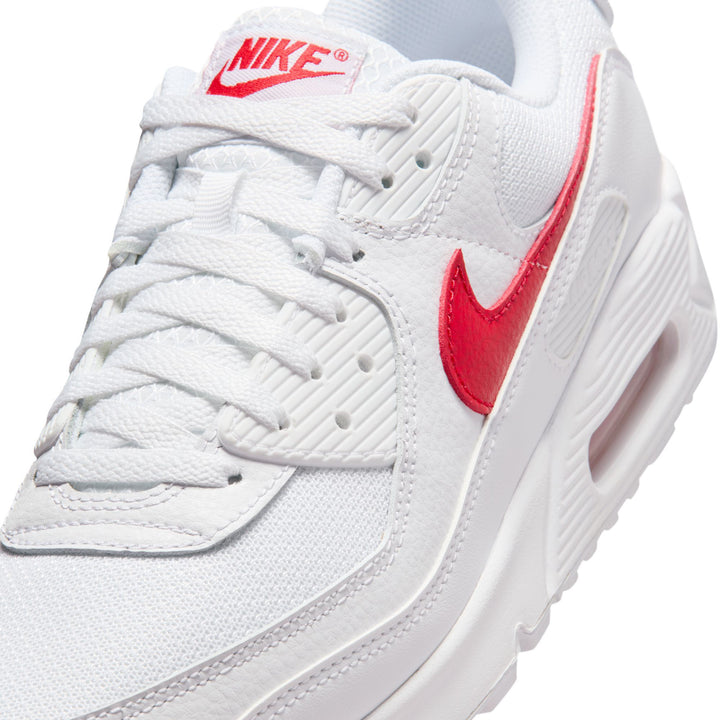 Nike Air Max 90 Men’s Shoes “White/University Red” (DM0029-120)