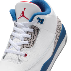 Jordan 3 Retro True Blue PS White Fire Red True Blue DM0966-104 | Pro Feet