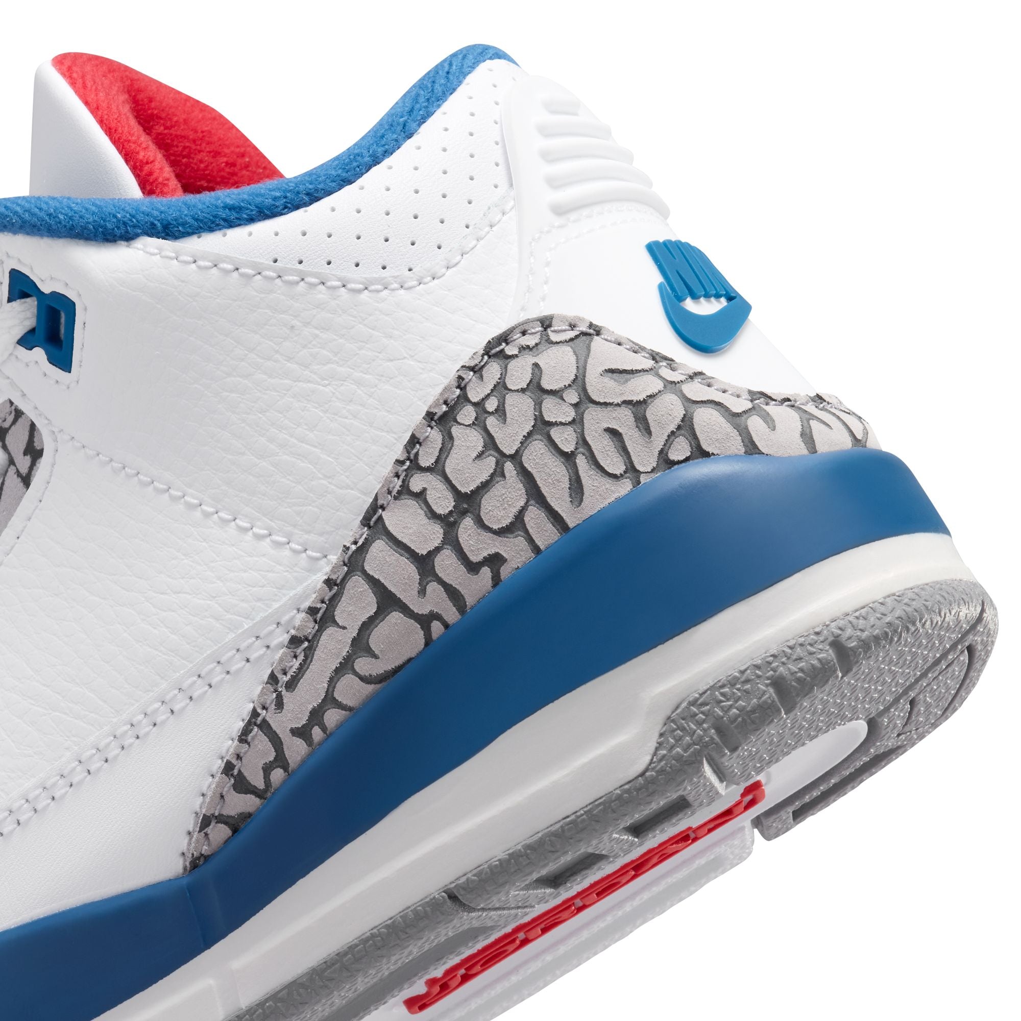 Jordan 3 Retro True Blue PS White Fire Red True Blue DM0966-104 | Pro Feet