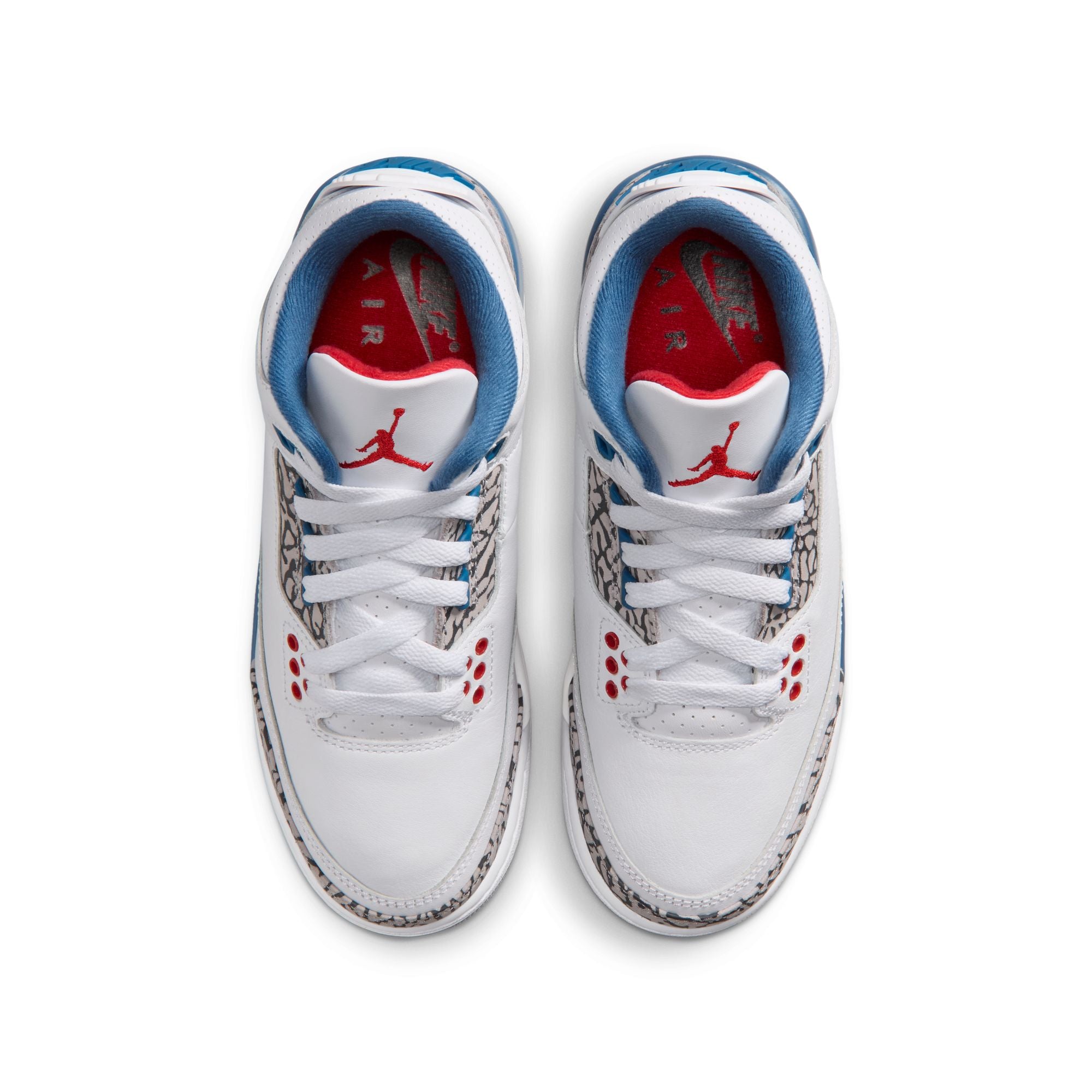 Air Jordan 3 Retro True Blue GS White Fire Red True Blue DM0967-104 | Pro Feet