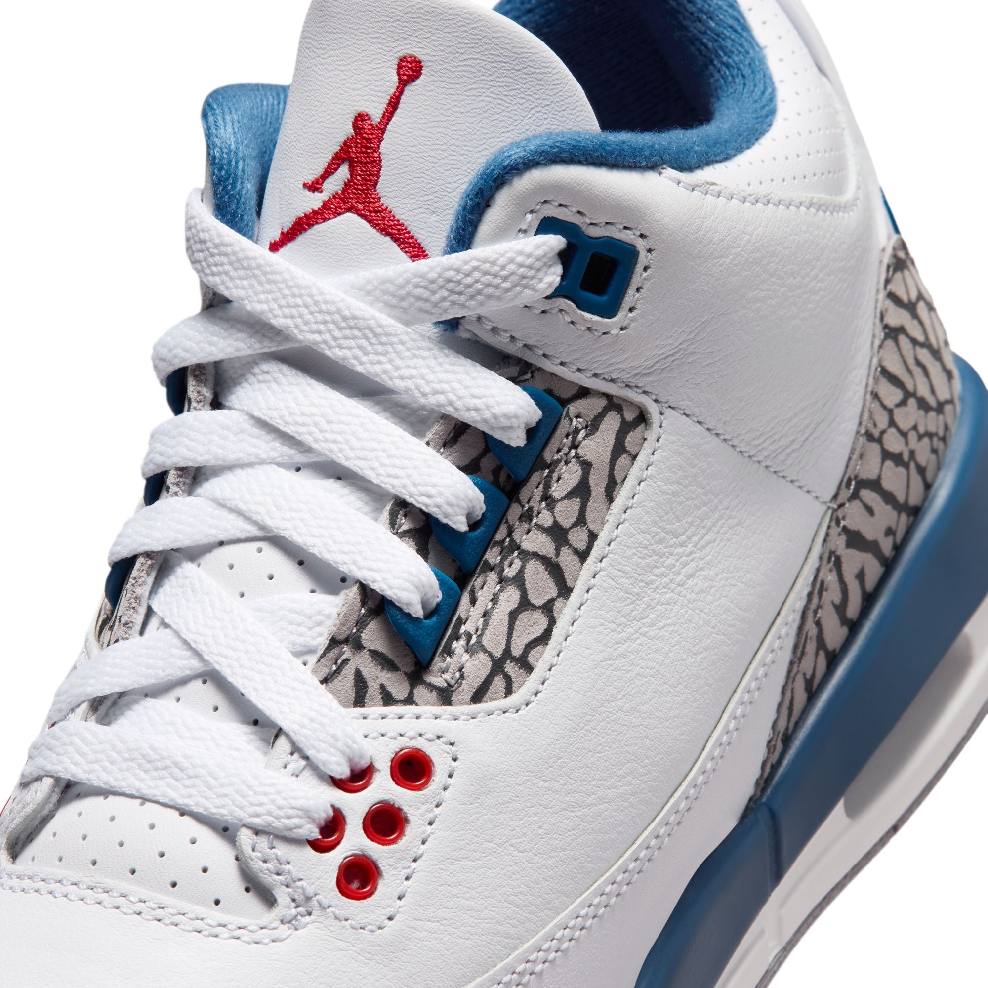 Air Jordan 3 Retro True Blue GS White Fire Red True Blue DM0967-104 | Pro Feet