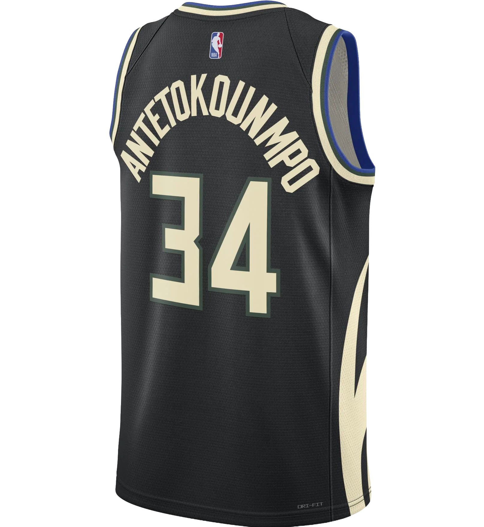 Milwaukee Bucks Statement Swingman Jersey Black/Multi (DO9533-010)