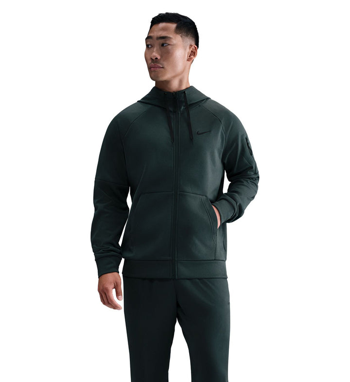 Nike Therma Men’s Therma-FIT Full-Zip Fitness Top Seaweed Black DQ4830-390 | Pro Feet
