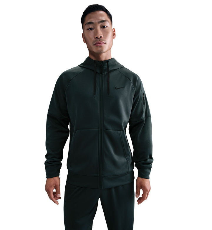 Nike Therma Men’s Therma-FIT Full-Zip Fitness Top Seaweed Black DQ4830-390 | Pro Feet