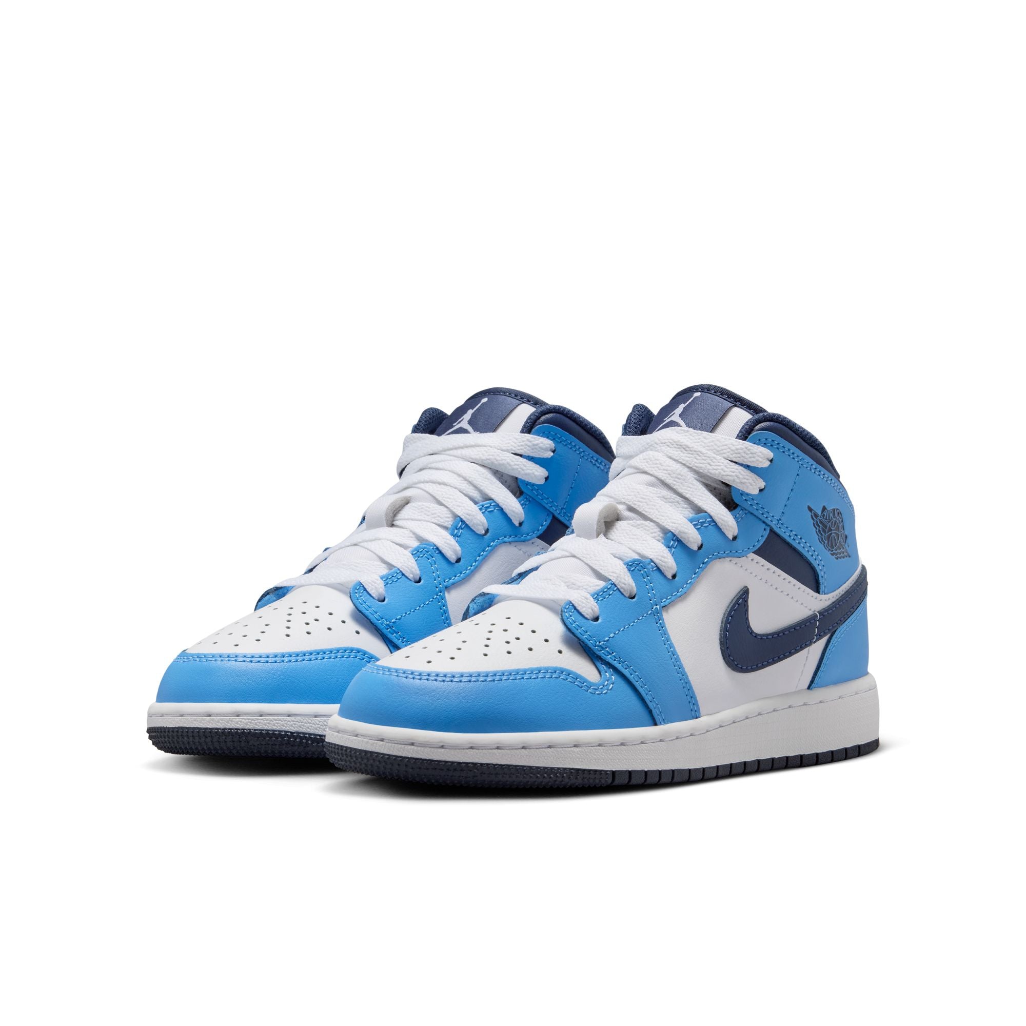 Air Jordan 1 Mid GS University Blue Midnight Navy White DQ8423-405 | Pro Feet