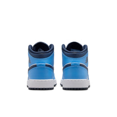 Air Jordan 1 Mid GS University Blue Midnight Navy White DQ8423-405 | Pro Feet