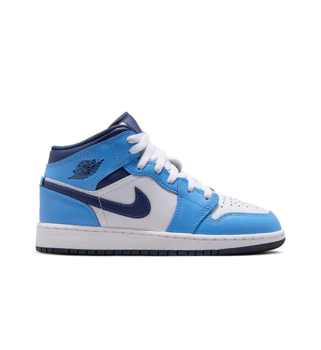 Air Jordan 1 Mid GS University Blue Midnight Navy White DQ8423-405 | Pro Feet