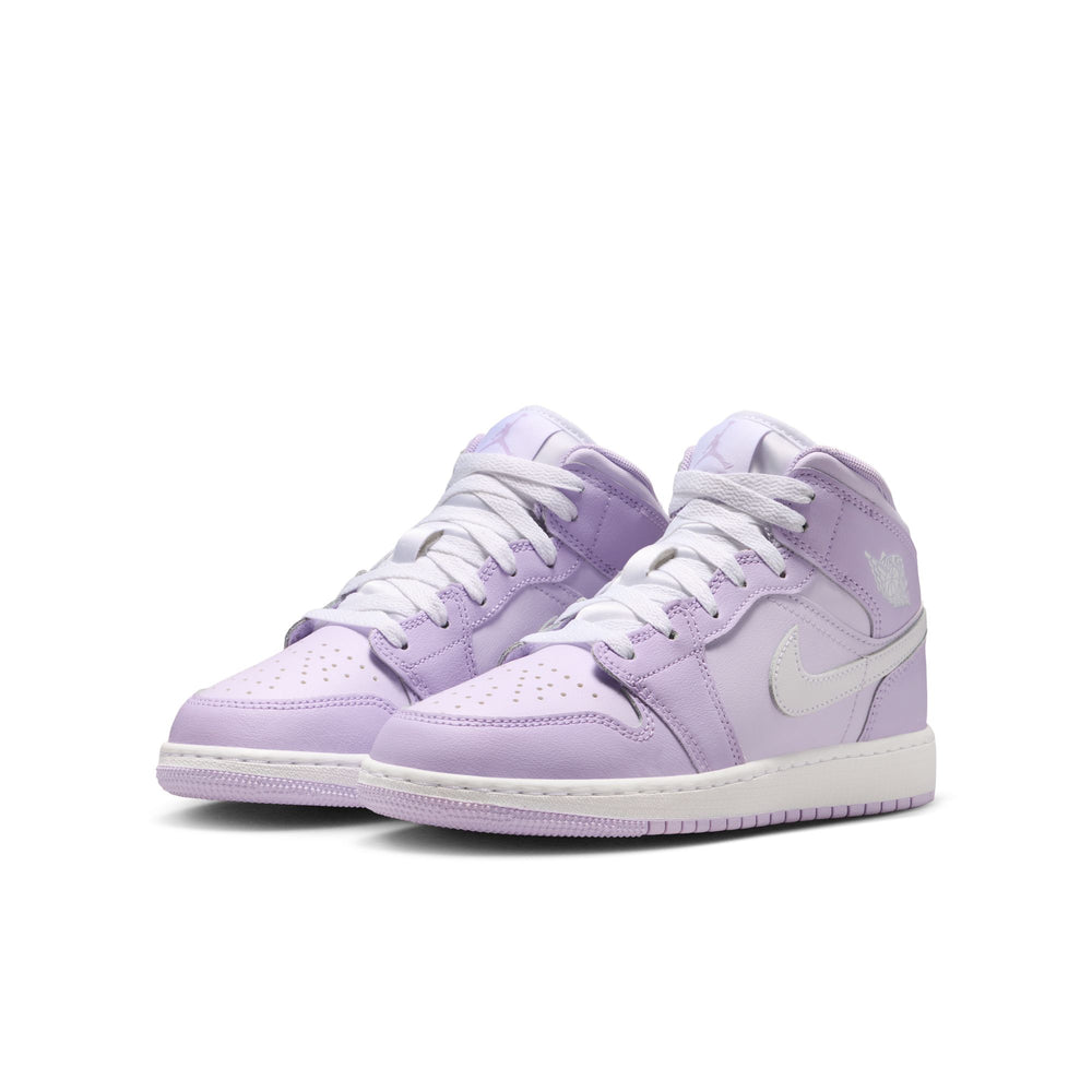 Air Jordan 1 Mid GS Violet Mist White Barely Grape DQ8423-502 | Pro Feet