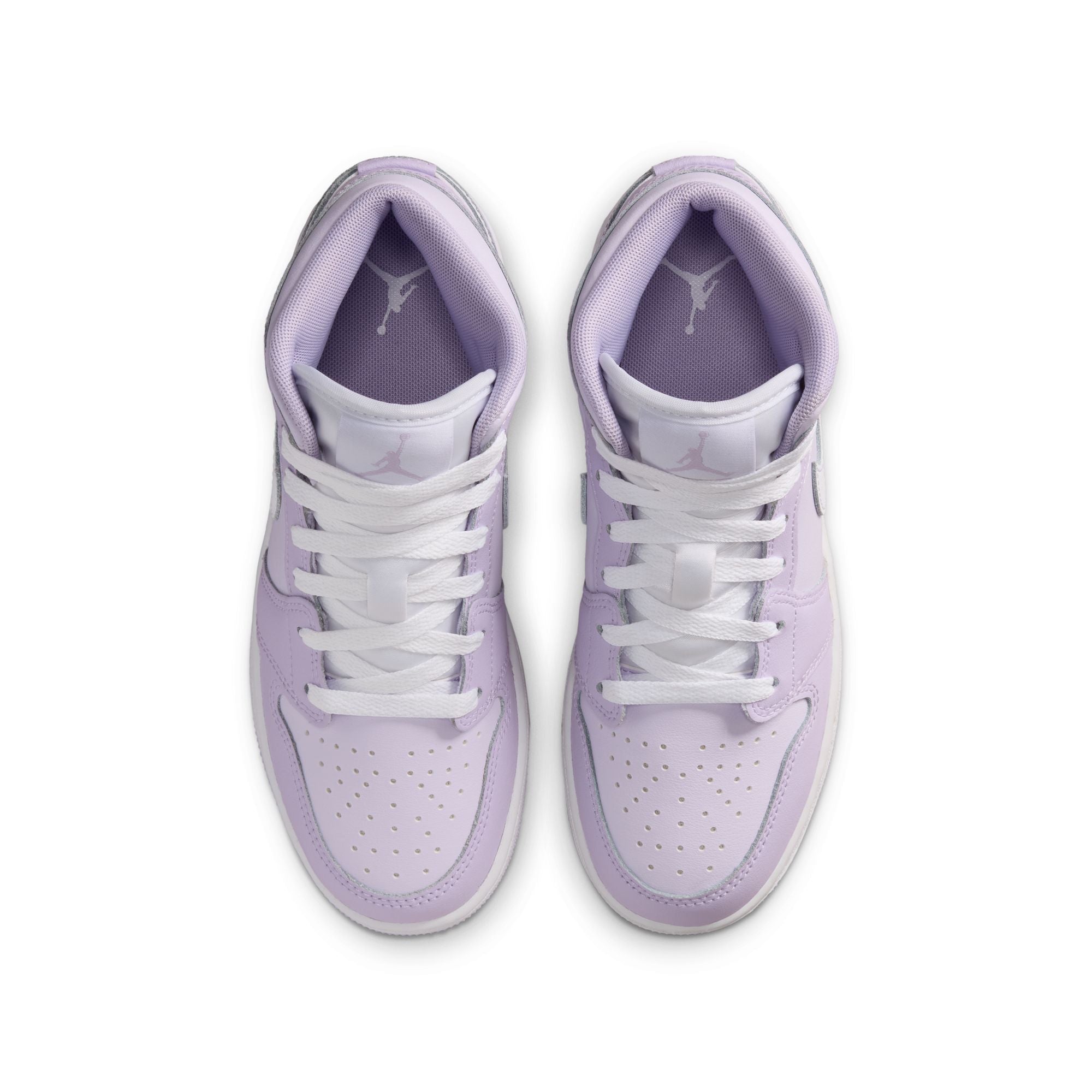 Air Jordan 1 Mid GS Violet Mist White Barely Grape DQ8423-502 | Pro Feet