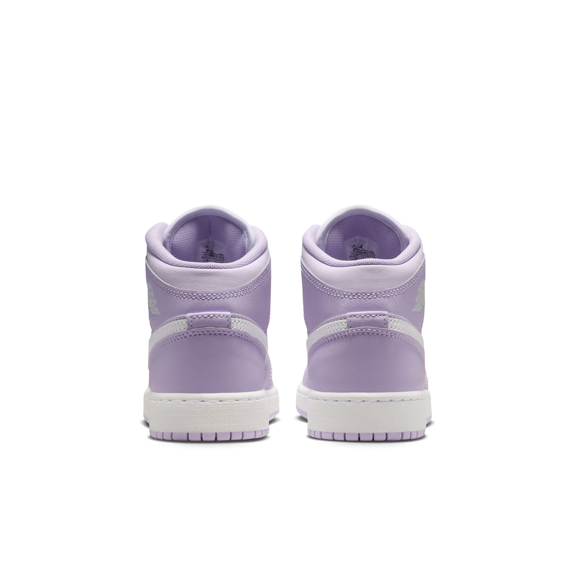 Air Jordan 1 Mid GS Violet Mist White Barely Grape DQ8423-502 | Pro Feet