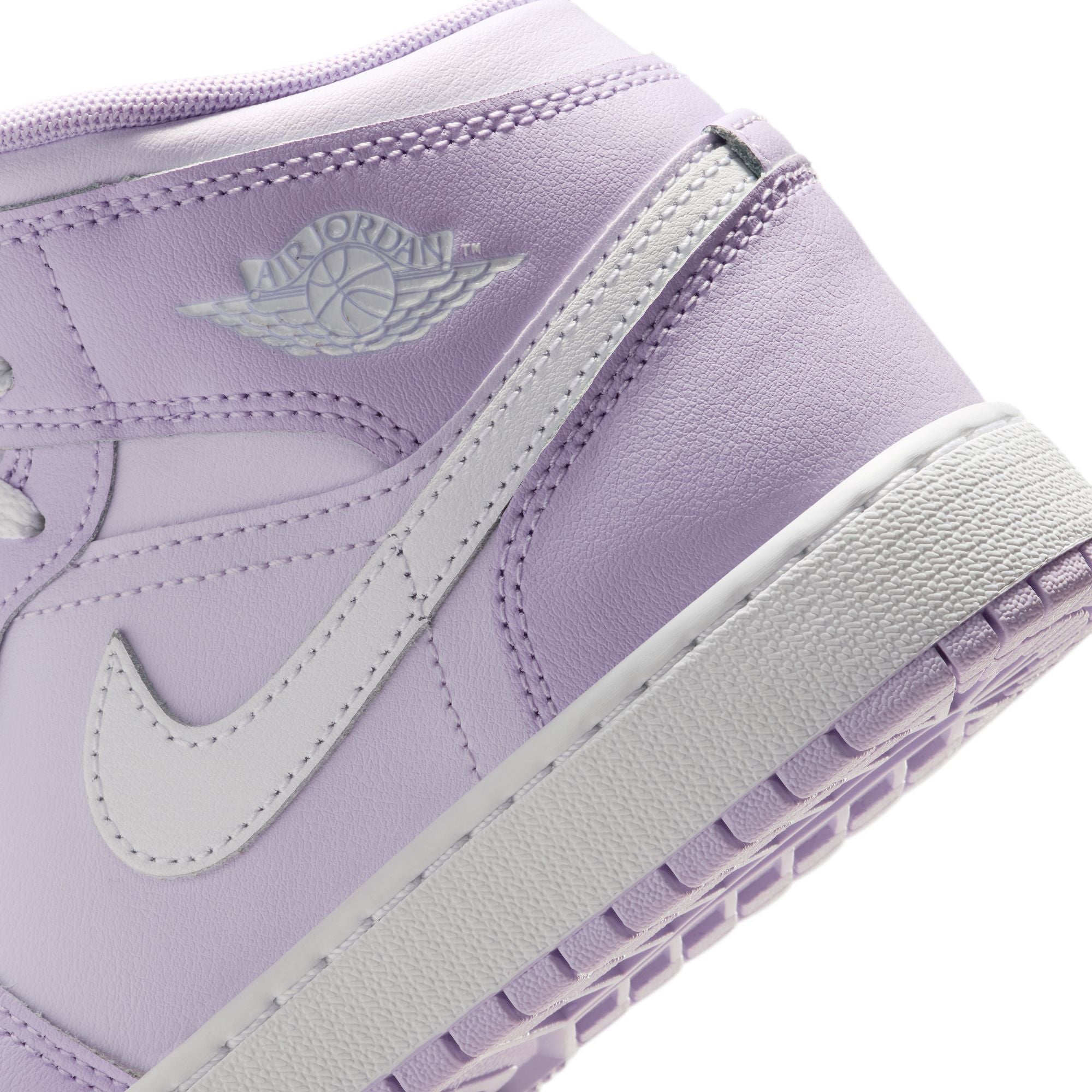 Air Jordan 1 Mid GS Violet Mist White Barely Grape DQ8423-502 | Pro Feet