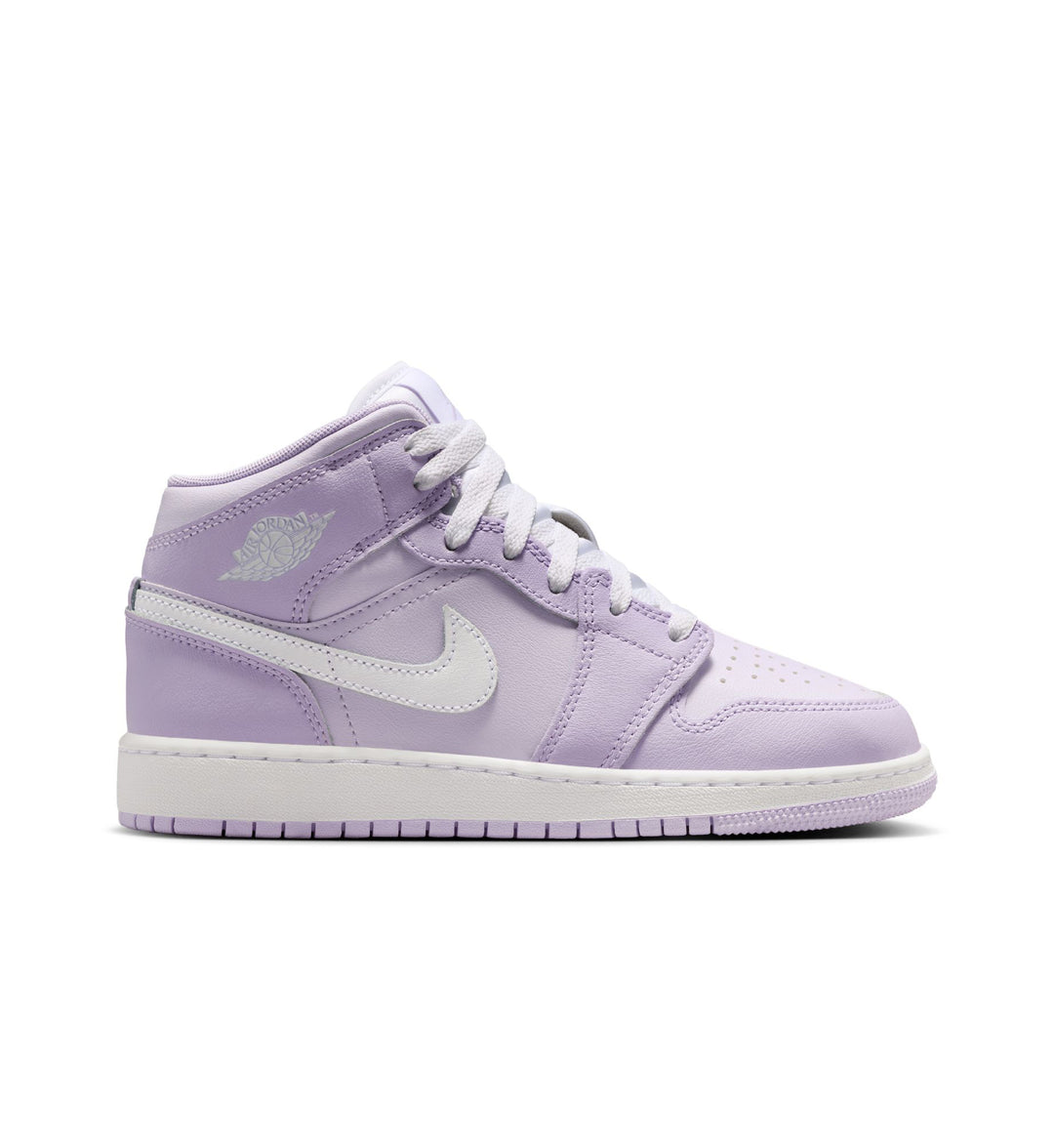 Air Jordan 1 Mid GS Violet Mist White Barely Grape DQ8423-502 | Pro Feet