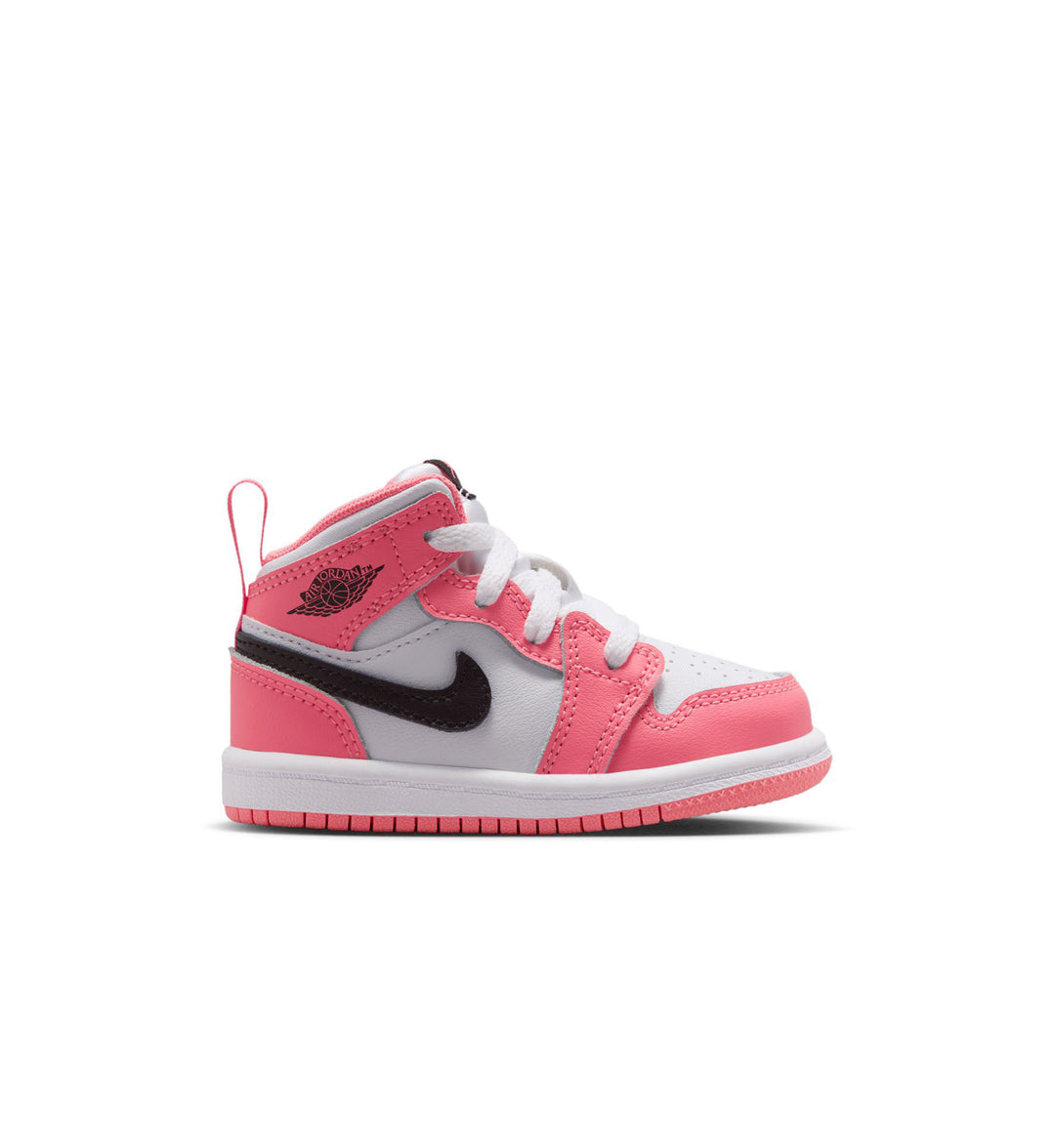 Jordan 1 Mid TD “Pink Gaze/Black/White” (DQ8425-602)