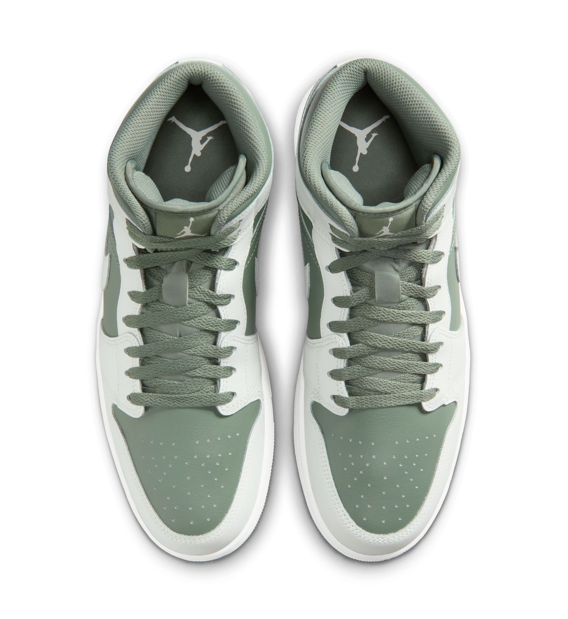 Air Jordan 1 Mid Summit White/Vintage Lichen DQ8426-107 | Pro Feet