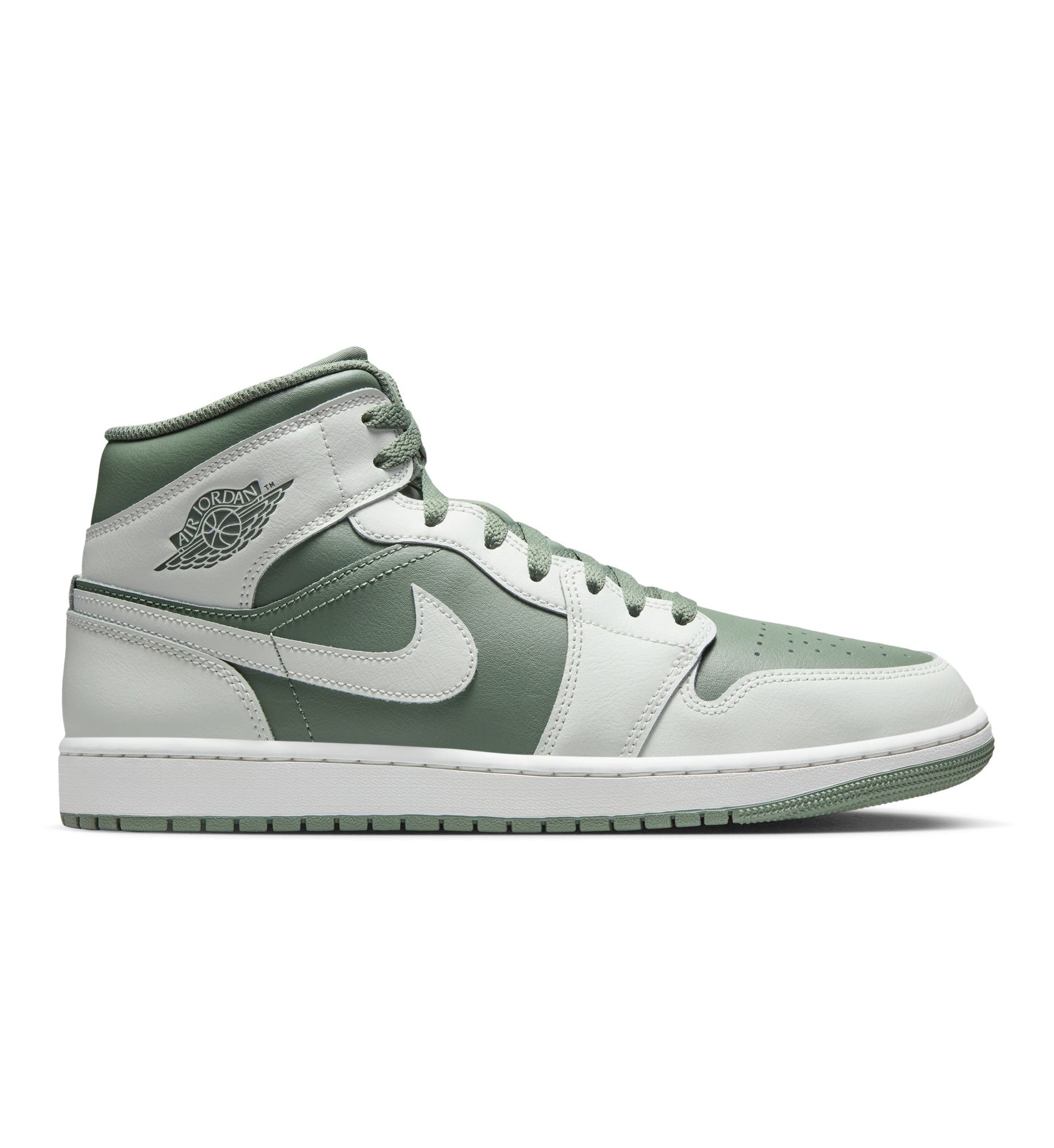 Air Jordan 1 Mid Summit White/Vintage Lichen DQ8426-107 | Pro Feet