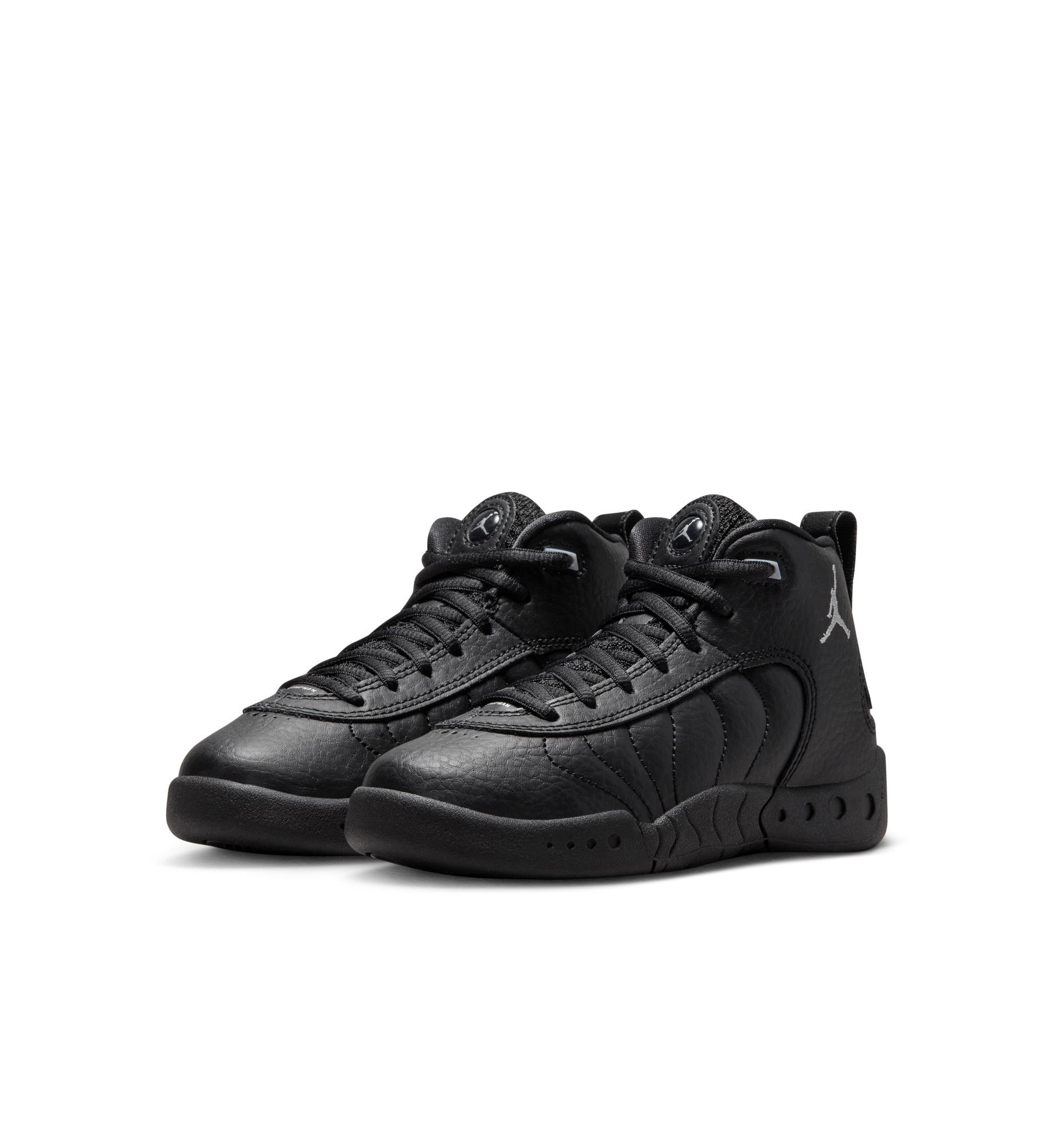 Jordan Jumpman Pro Little Kids’ Shoes “Black/White/Metallic Silver” (DQ8434-001)