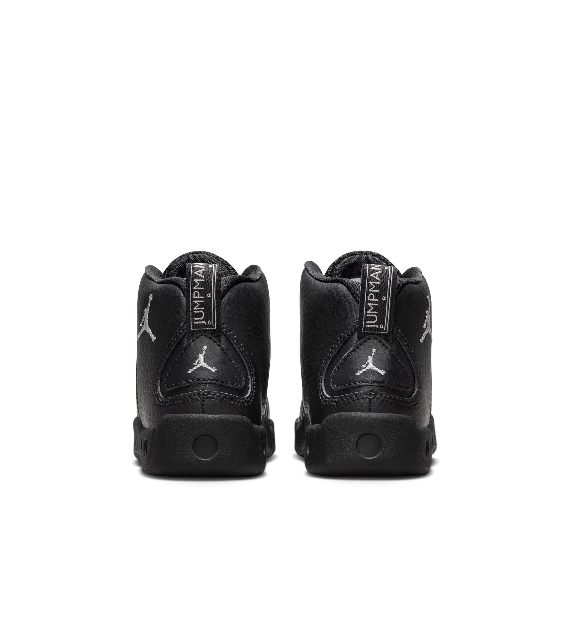 Jordan Jumpman Pro Little Kids’ Shoes “Black/White/Metallic Silver” (DQ8434-001)