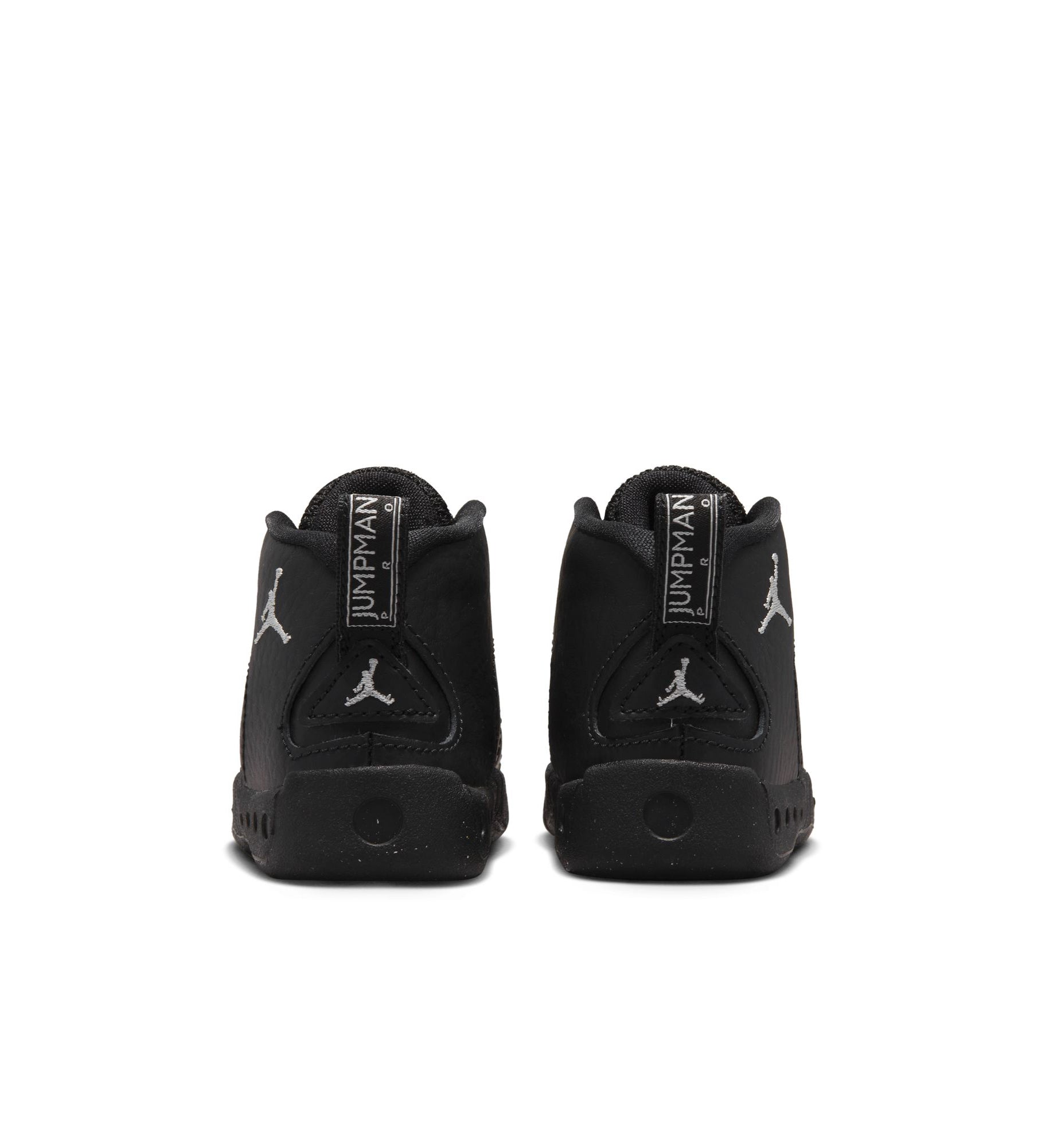 Jordan Jumpman Pro Toddler Shoes Black/White/Metallic Silver (DQ8435-001)