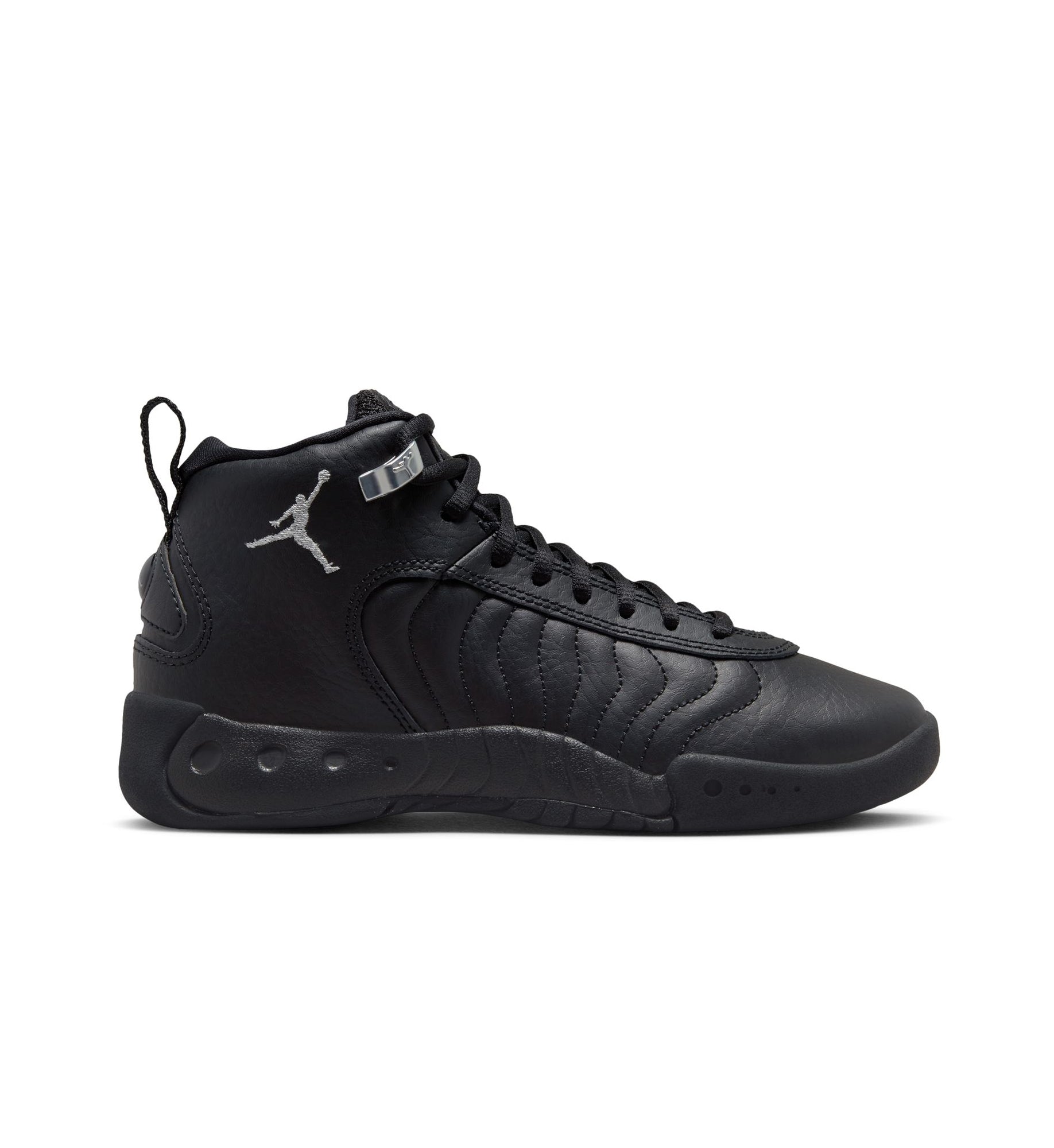 Jordan Jumpman Pro GS “Black/White/Metallic Silver” (DQ8436-001)