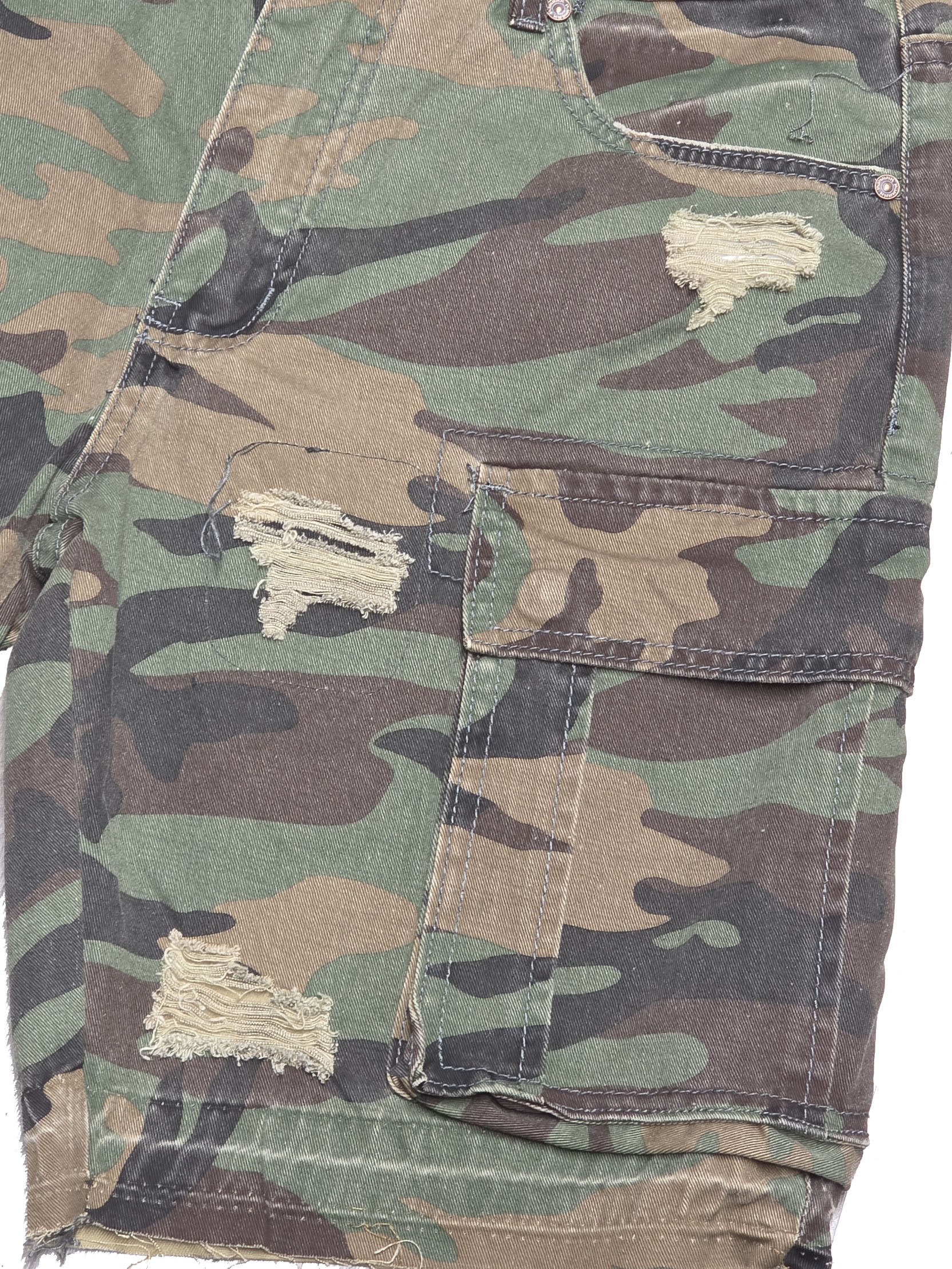PJ Mark Cargo Shorts Woodland Camo DS2530CAMO | Pro Feet