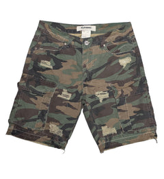 PJ Mark Cargo Shorts Woodland Camo DS2530CAMO | Pro Feet