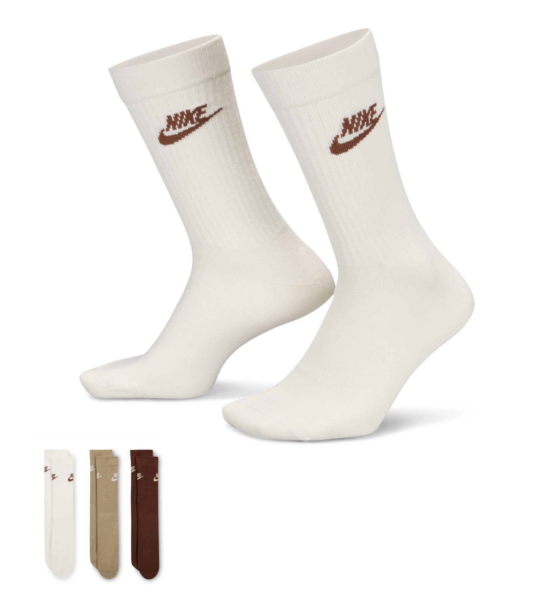 Nike Sportswear Everyday Essential Crew Socks (3 Pairs) “Multi-Color” (DX5025-904)