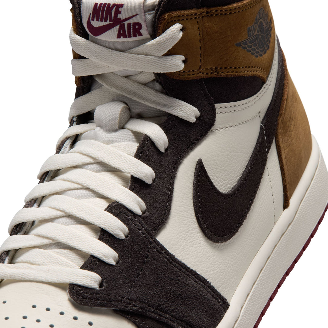 Air Jordan 1 Retro High OG Love Letter Shadow Brown Team Red Lt British Tan DZ5485-201 | Pro Feet