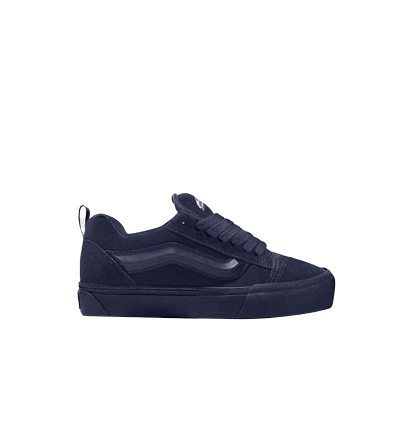 The Vans Knu Skool toddler Deep Twilight with white background