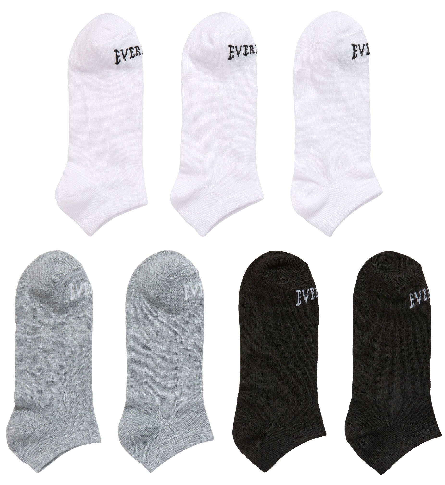 Everlast 7-Pairs Value Pack No-Show Socks “Assorted” (EV767LG-ASST)