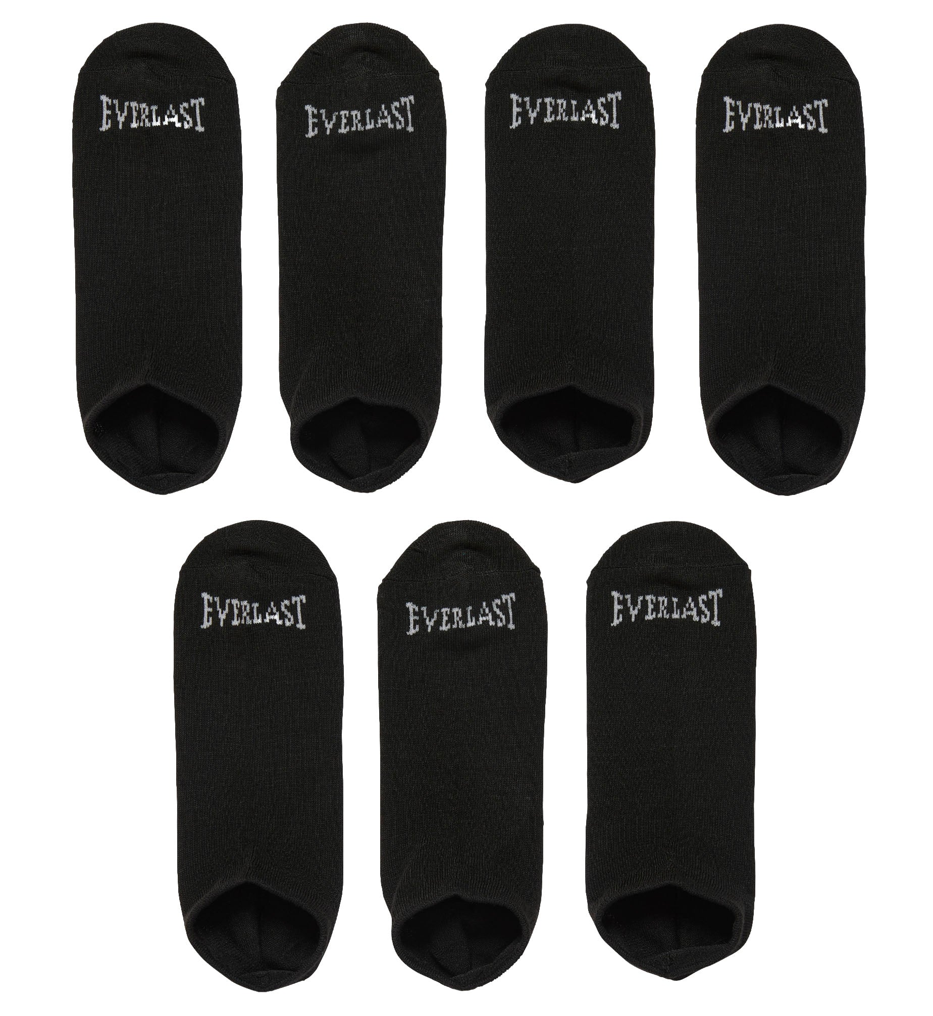 Everlast 7-Pairs Value Pack No-Show Socks “Black/White” (EV767MD)