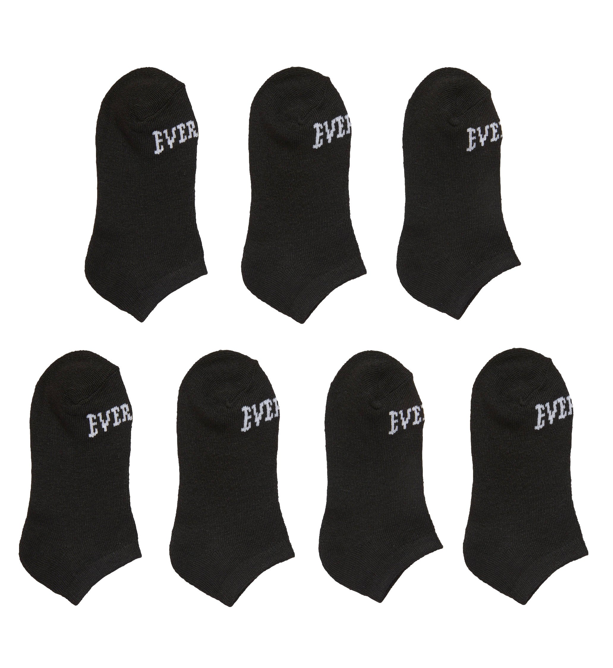 Everlast 7-Pairs Value Pack No-Show Socks “Black/White” (EV767SM)