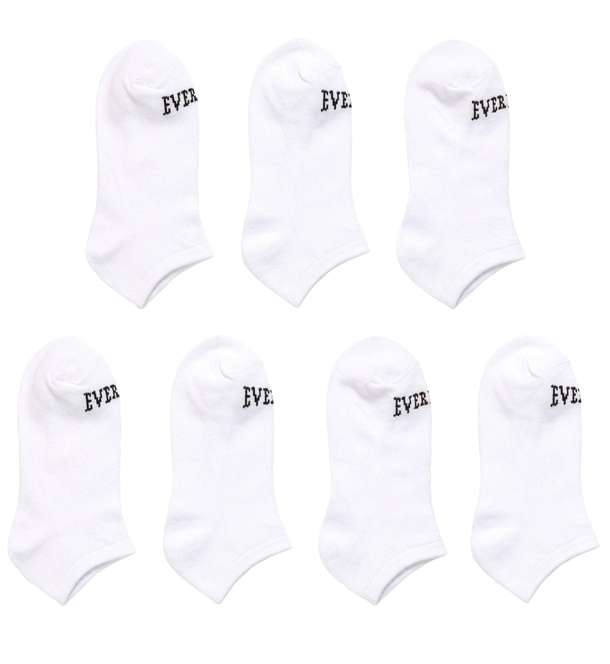 Everlast 7-Pairs Value Pack No-Show Socks “Black/White” (EV767SM)