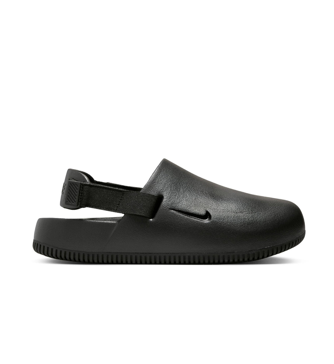 Black Nike Calm Mule Women’s clog shoe on a white background