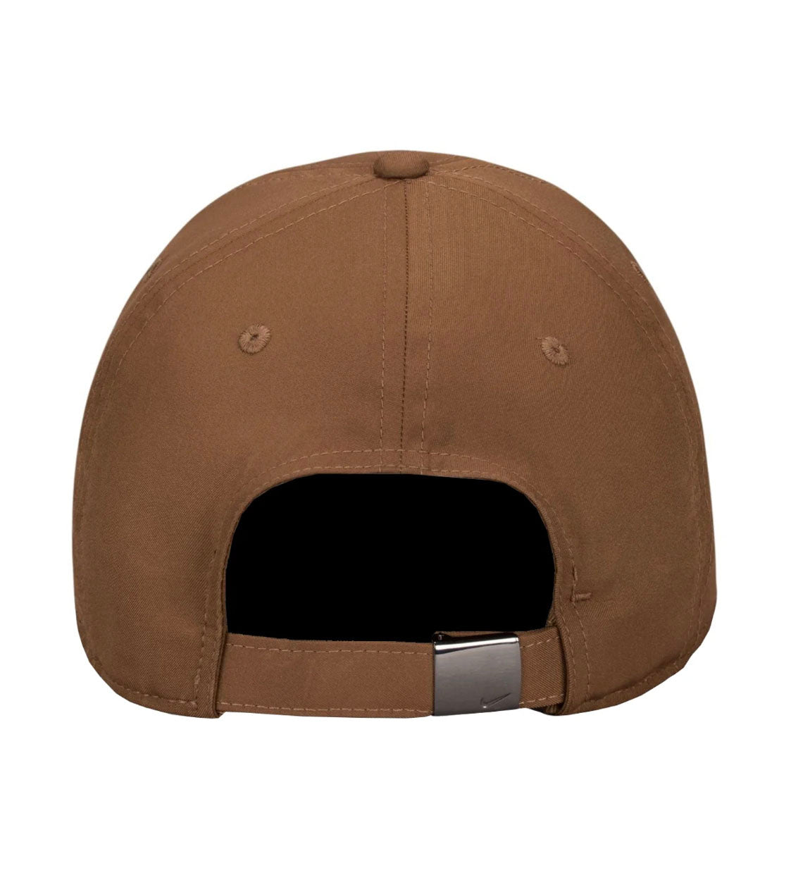 Nike Dri-FIT Club Metal Swoosh Cap “Mosswood Brown/Metallic Black” (FB5372-235)