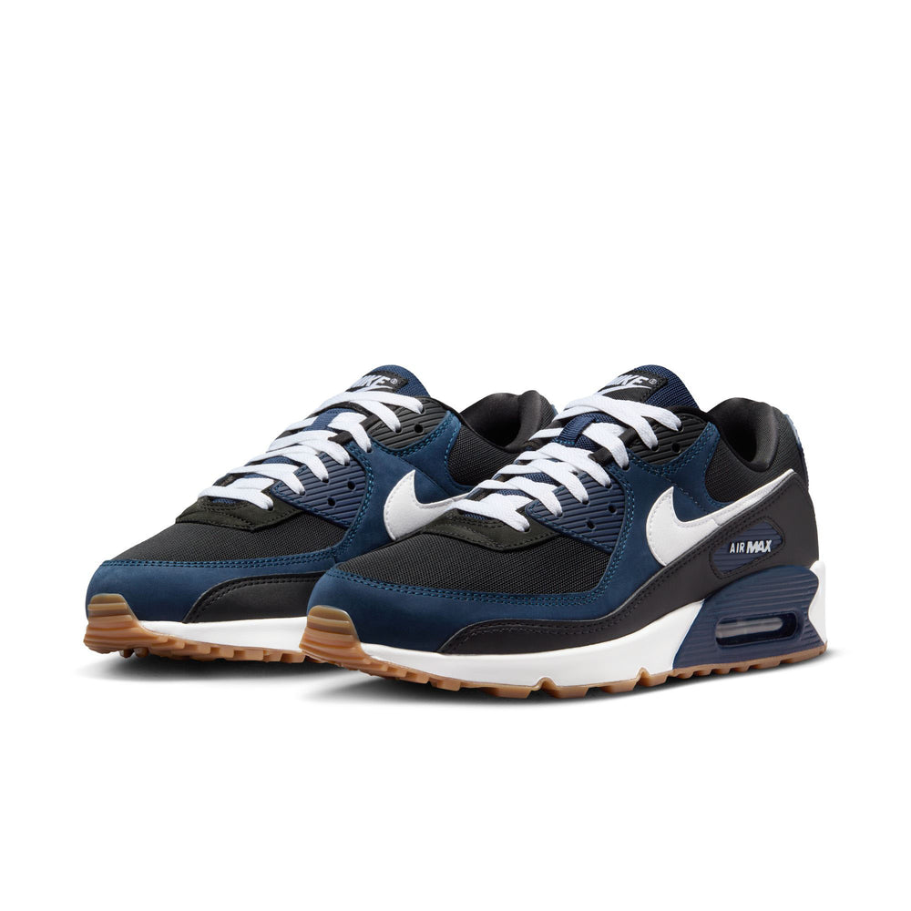 Nike Air Max 90 Midnight Navy White Black Gum Med Brown | Pro Feet | FB9658-400