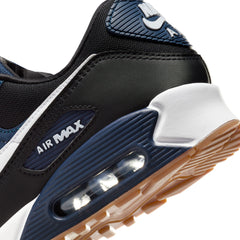 Nike Air Max 90 Midnight Navy White Black Gum Med Brown | Pro Feet | FB9658-400