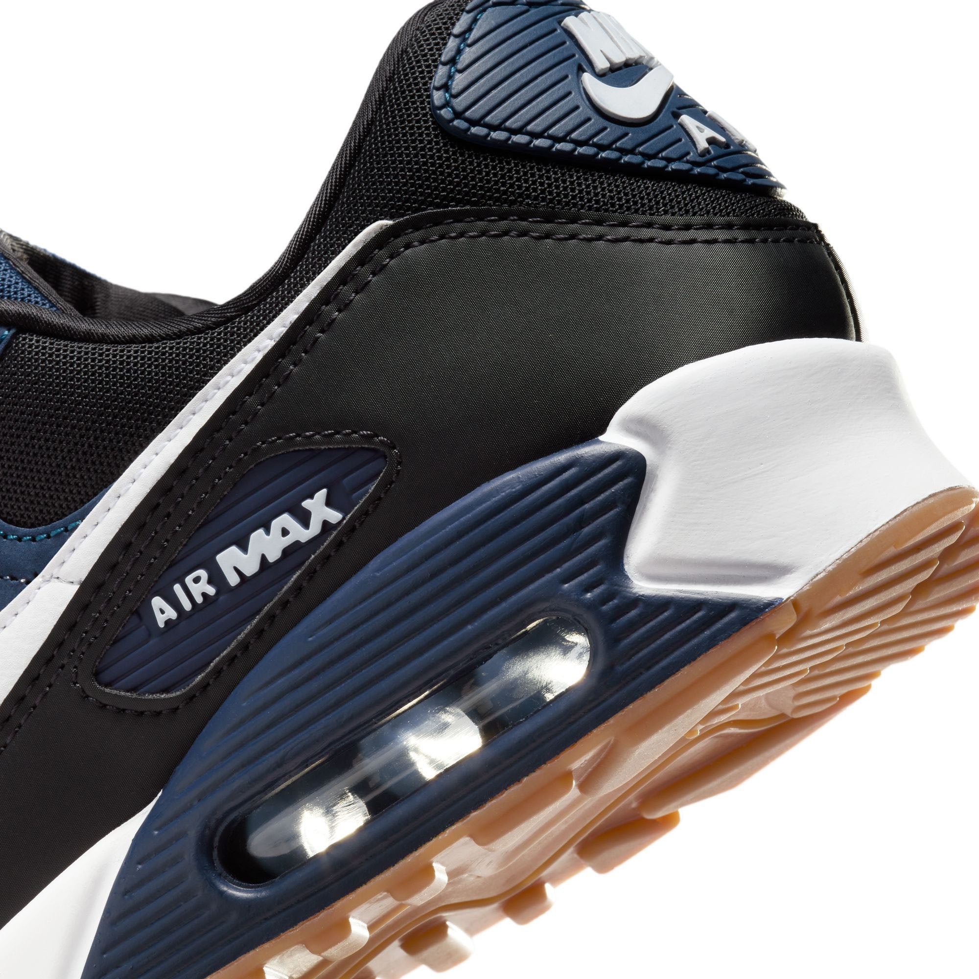 Nike Air Max 90 Midnight Navy White Black Gum Med Brown | Pro Feet | FB9658-400
