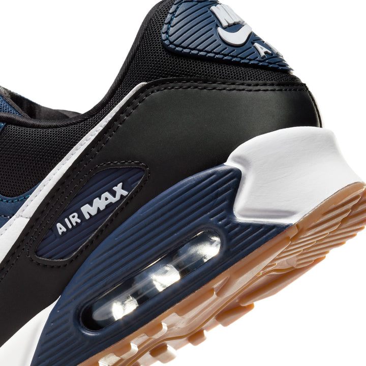 Nike Air Max 90 Midnight Navy White Black Gum Med Brown | Pro Feet | FB9658-400