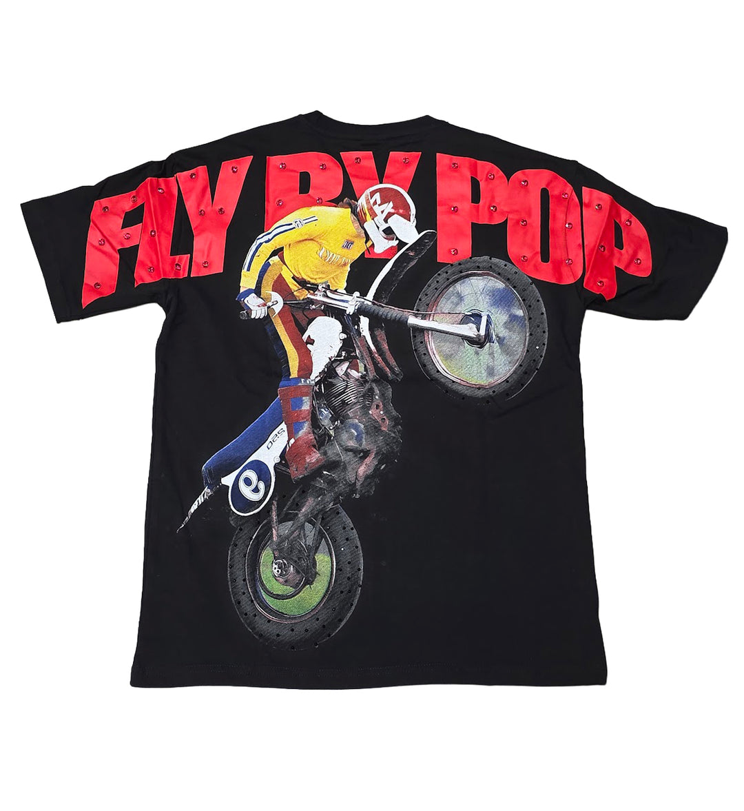 Fly By Popularity Dirt Bike T-Shirt Black FBP100 | Pro Feet