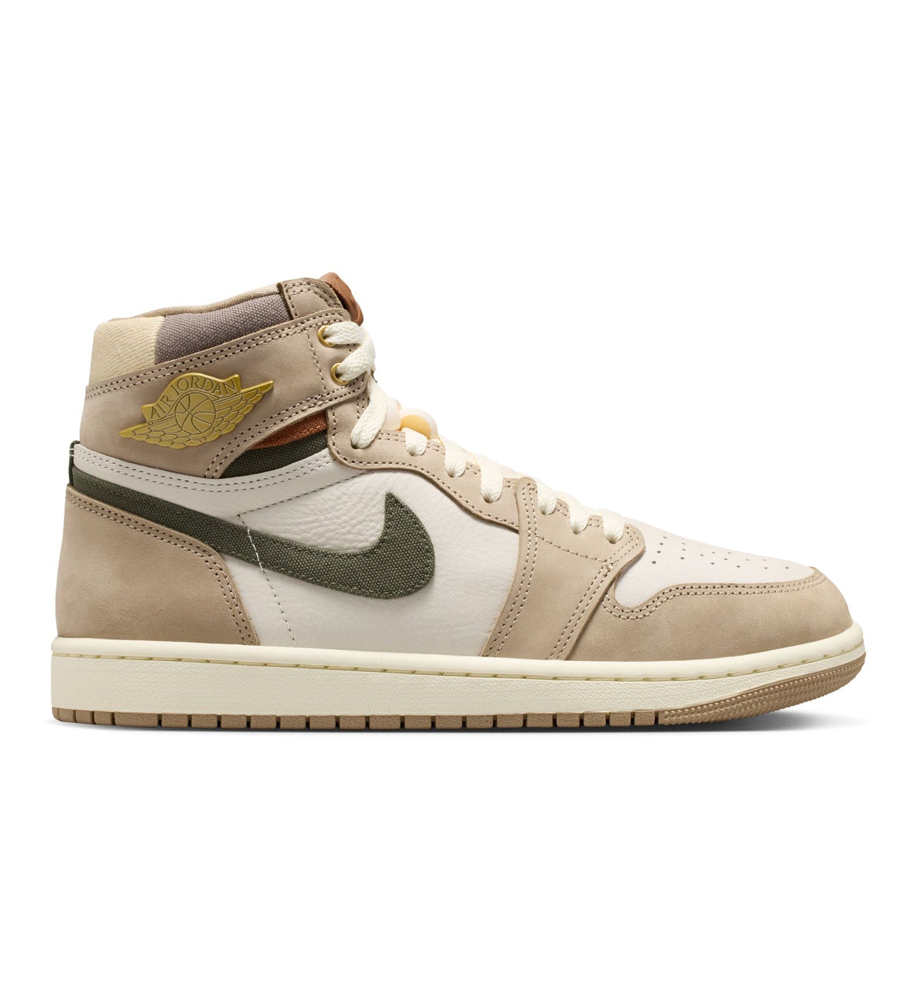 Women’s Air Jordan 1 Retro High OG Khaki Multi-Color Sail Cargo Khaki FD2596-201 | Pro Feet