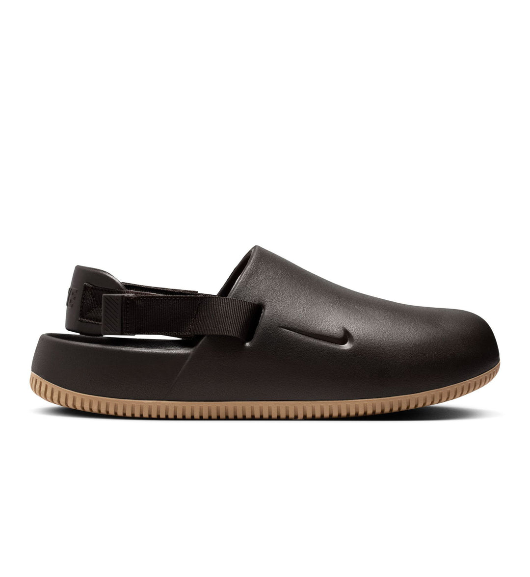 Brown Nike Calm Mule on white background