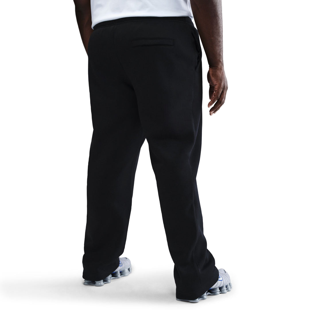 Nike Club Men’s Open-Hem Fleece Pants Black/Black/White FN3730-010 | Pro Feet