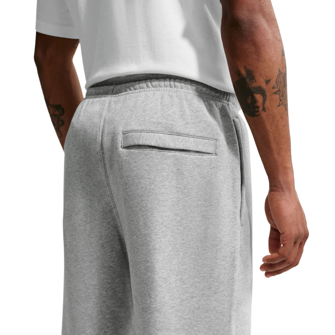 Nike Club Men’s Open-Hem Fleece Pants Dark Grey Heather/Light Smoke Grey/White FN3730-063 | Pro Feet