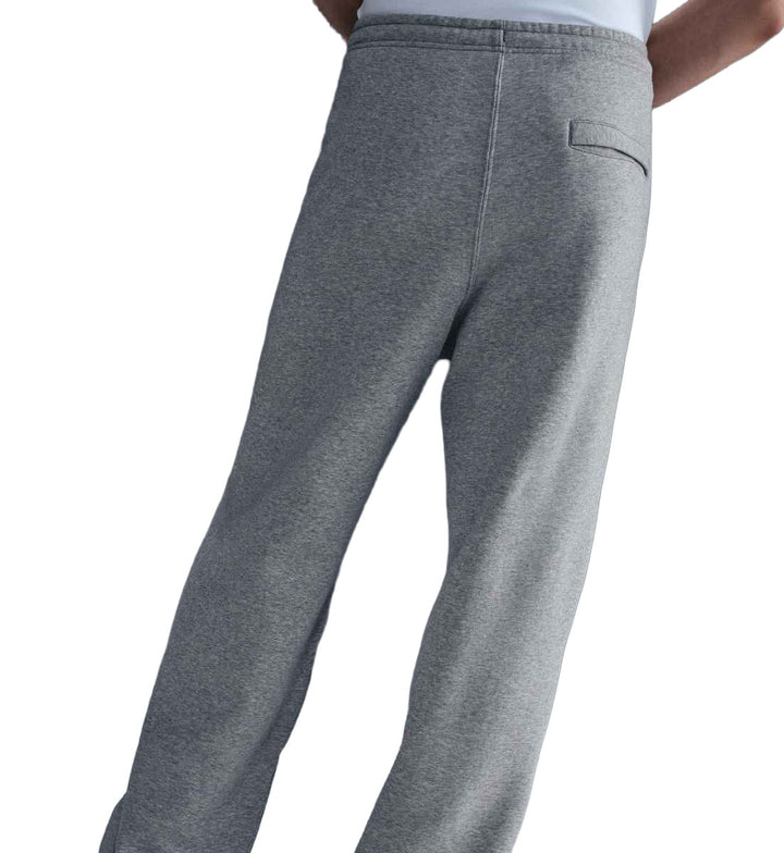 Nike Club Men’s Open-Hem Fleece Pants Dark Grey Heather/Light Smoke Grey/White FN3730-063 | Pro Feet
