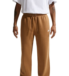 Nike Club Men’s Open-Hem Fleece Pants Ale Brown Ale Brown White FN3730-270 | Pro Feet