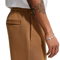 Nike Club Men’s Open-Hem Fleece Pants Ale Brown Ale Brown White FN3730-270 | Pro Feet